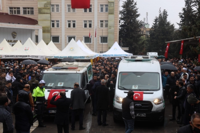 Urfa'da şehit polisler son yolculuğuna uğurlandı!