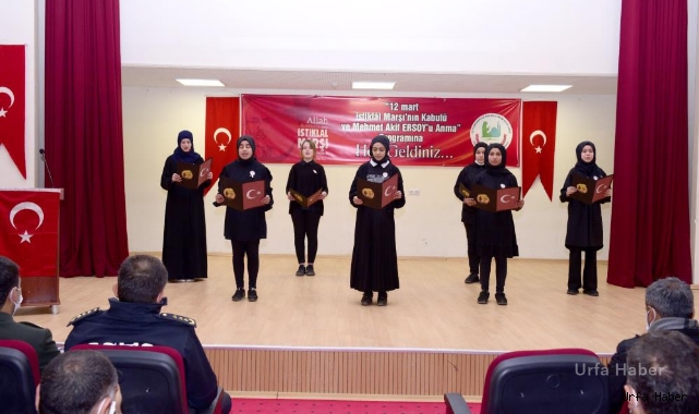 Ceylanpınar'da İstiklal Marşı’nın kabulü törenle kutlandı