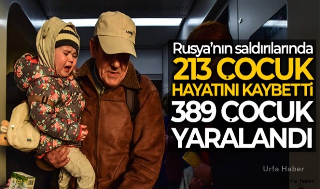 Rusya'nın Ukrayna'ya saldırılarında 213 çocuk hayatını kaybetti, 389 çocuk yaralandı