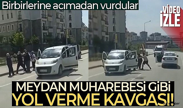 Bursa'da tekme ve tokatlı 'yol benim' kavgası