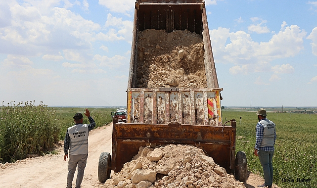 Büyükşehir’den Ceylanpınar’da yeni yol çalışması