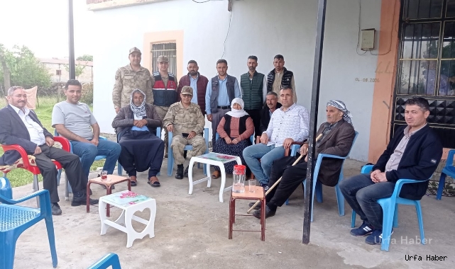 Urfa'da Jandarma Komutanından şehit ailesine ziyaret