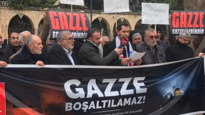 ŞANLIURFA’DA GAZZE BOŞATILAMAZ MİTİNGİ