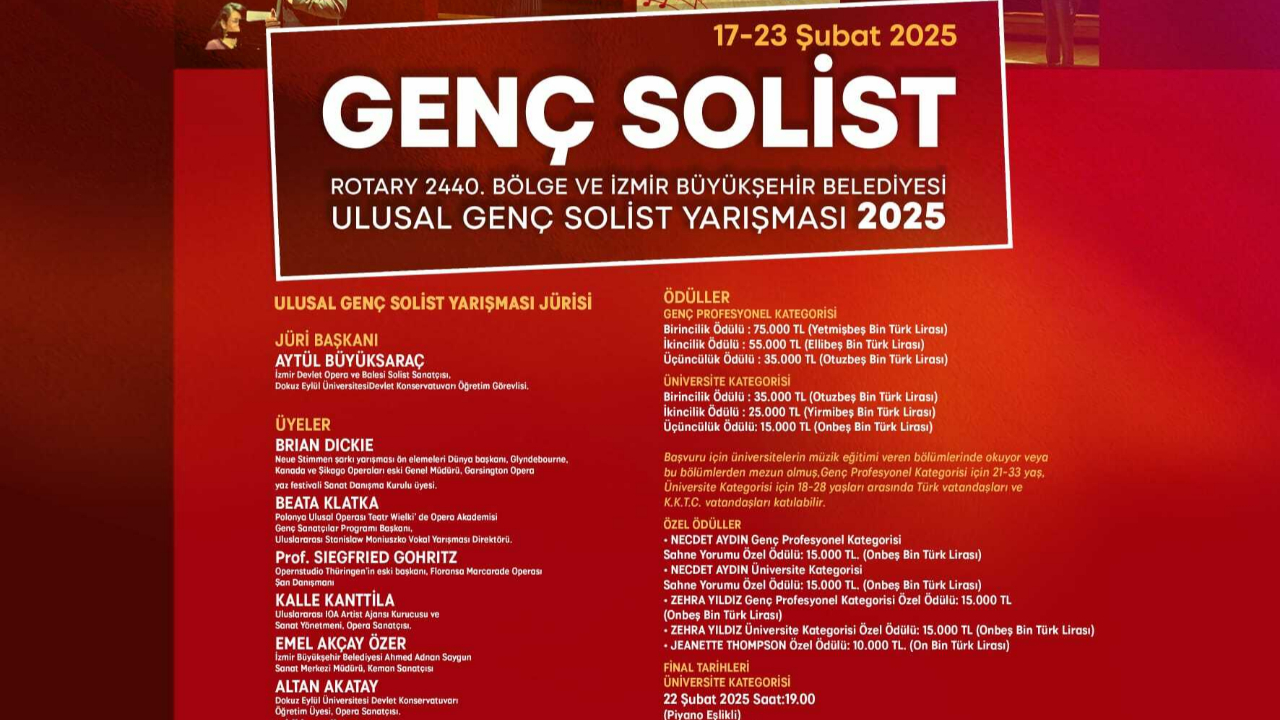 "GENÇ OPERA SANATÇILARI ULUSAL GENÇ SOLIST YARIŞMASI’NDA"