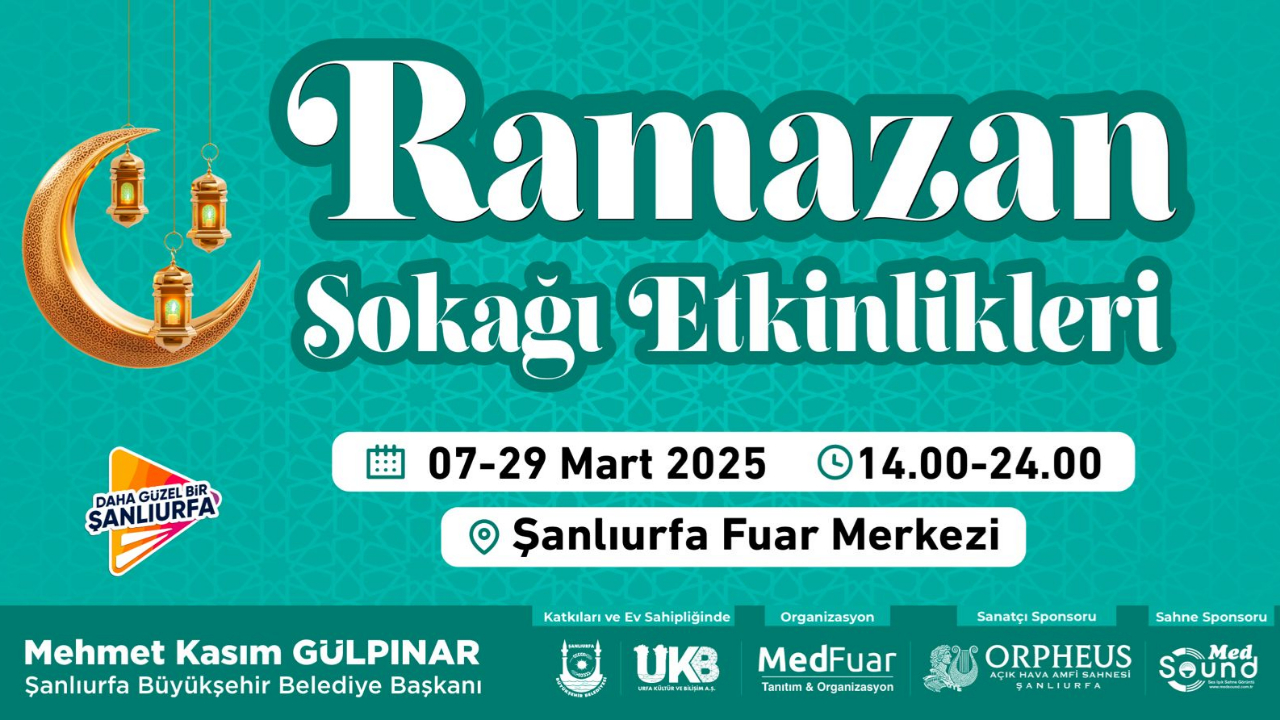 Şanliurfa'da Ramazan Sokaği Etki̇nli̇kleri̇ Başliyor