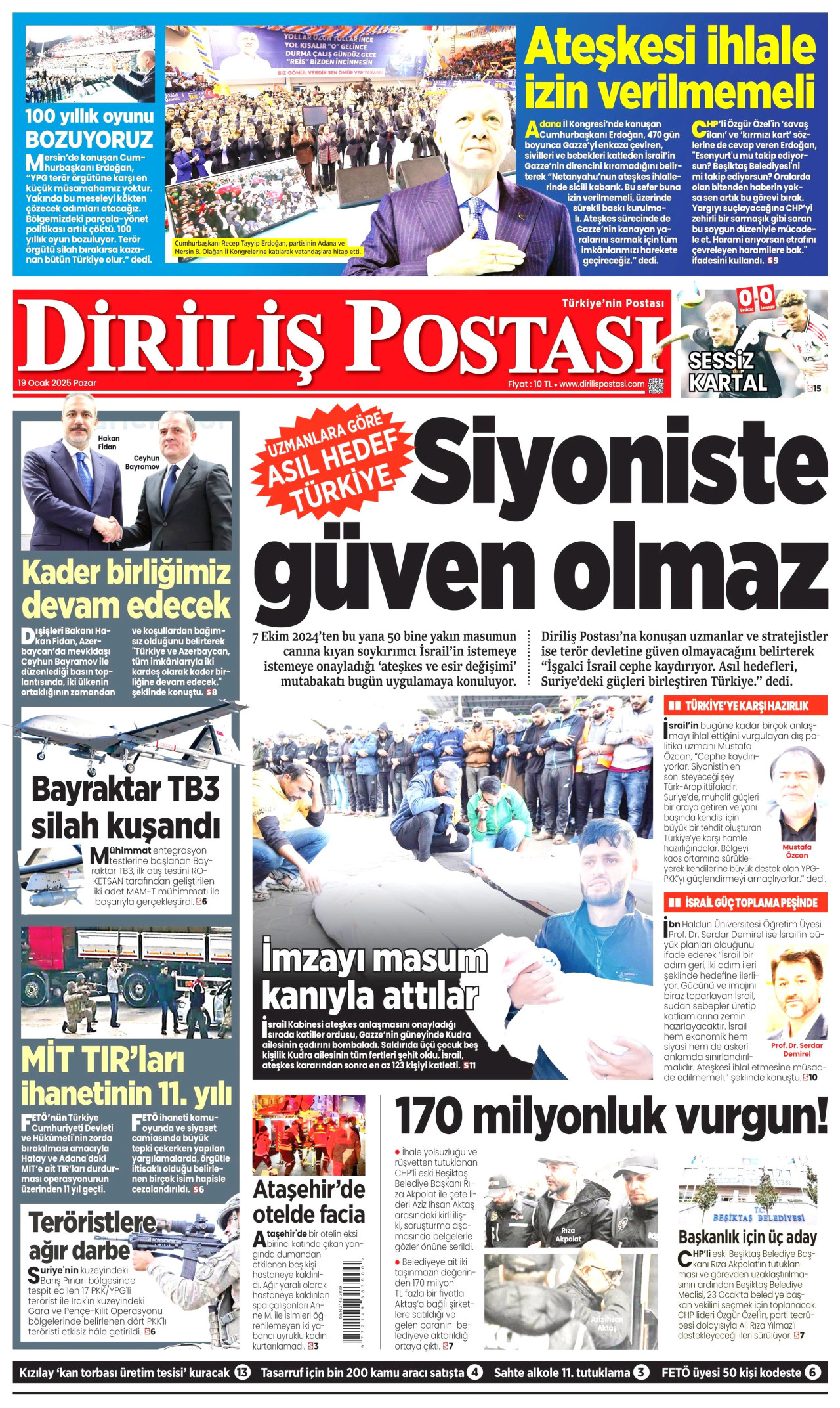 DİRİLİŞ POSTASI Gazete Manşeti