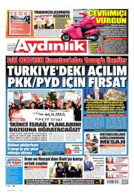 AYDINLIK GAZETESİ Gazete Manşeti